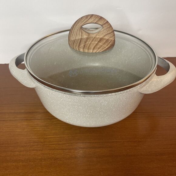 Master Class Other - Masterclass Casserole Pot 8” Inch 2.4Qt Premium Cookware With Lid Beige Speckle